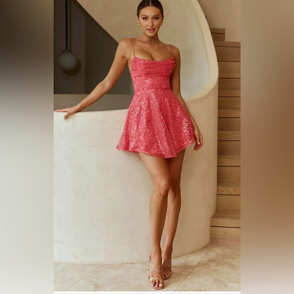 NWT Selfie Leslie Sequin mini dress XS